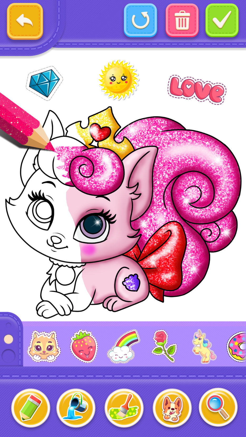 اسکرین شات 7 برنامه Number & ABC Coloring For Kids