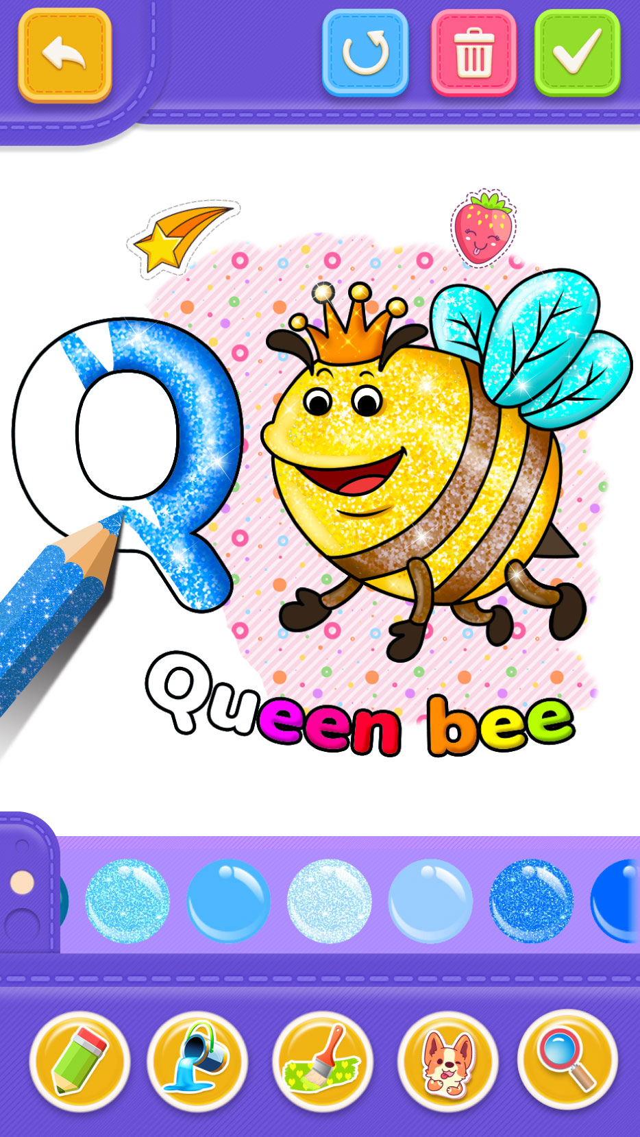 اسکرین شات 1 برنامه Number & ABC Coloring For Kids