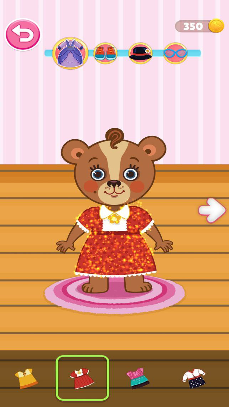 اسکرین شات 4 برنامه Glitter Dress Coloring Game