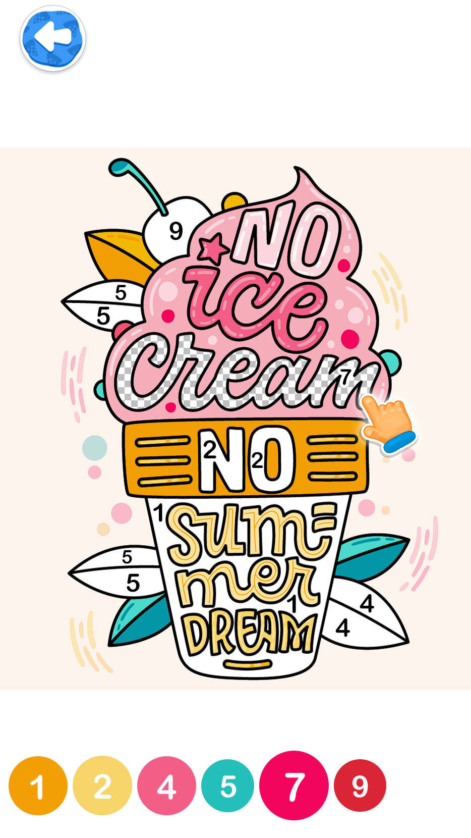 اسکرین شات 4 بازی Glitter Ice Cream Coloring