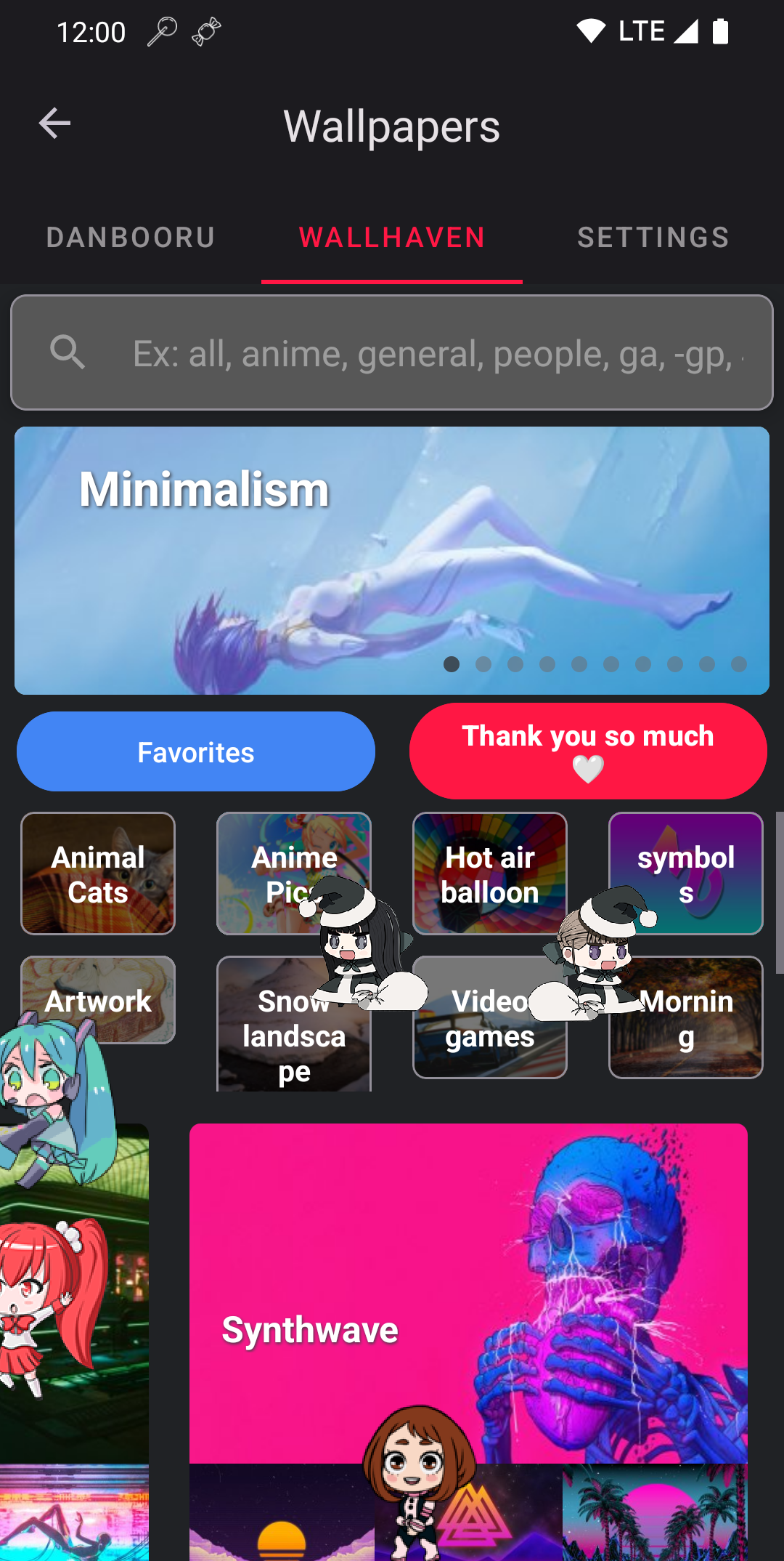 اسکرین شات 2 برنامه Akimeji: Shimeji & Wallpaper