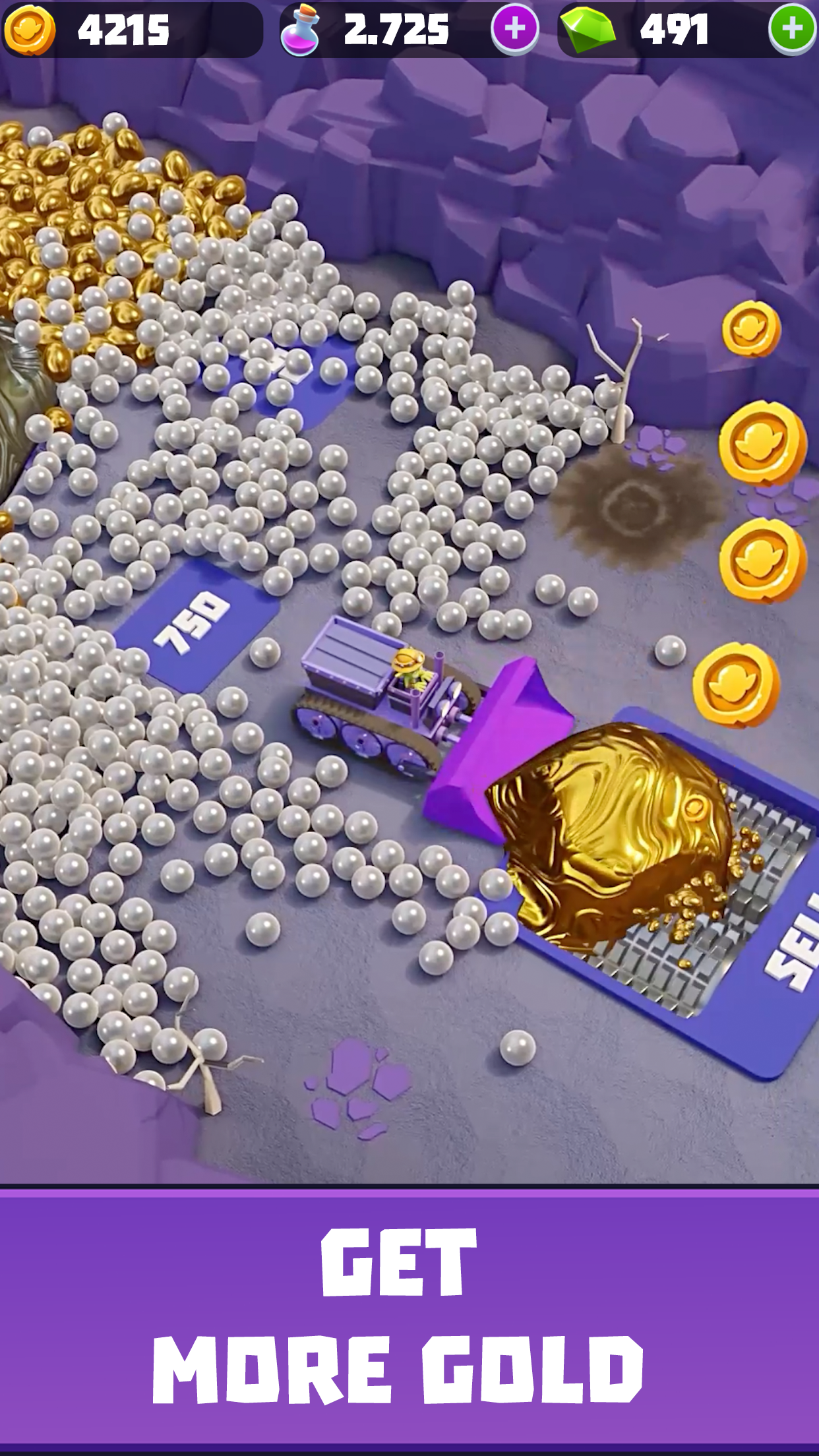 اسکرین شات 3 بازی Gold and Goblins: Mining Games