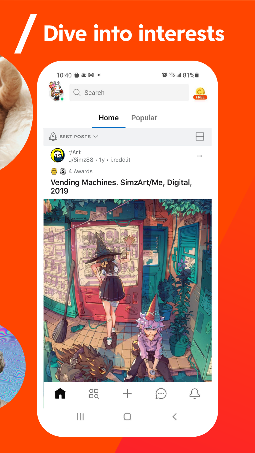 اسکرین شات 2 برنامه Reddit