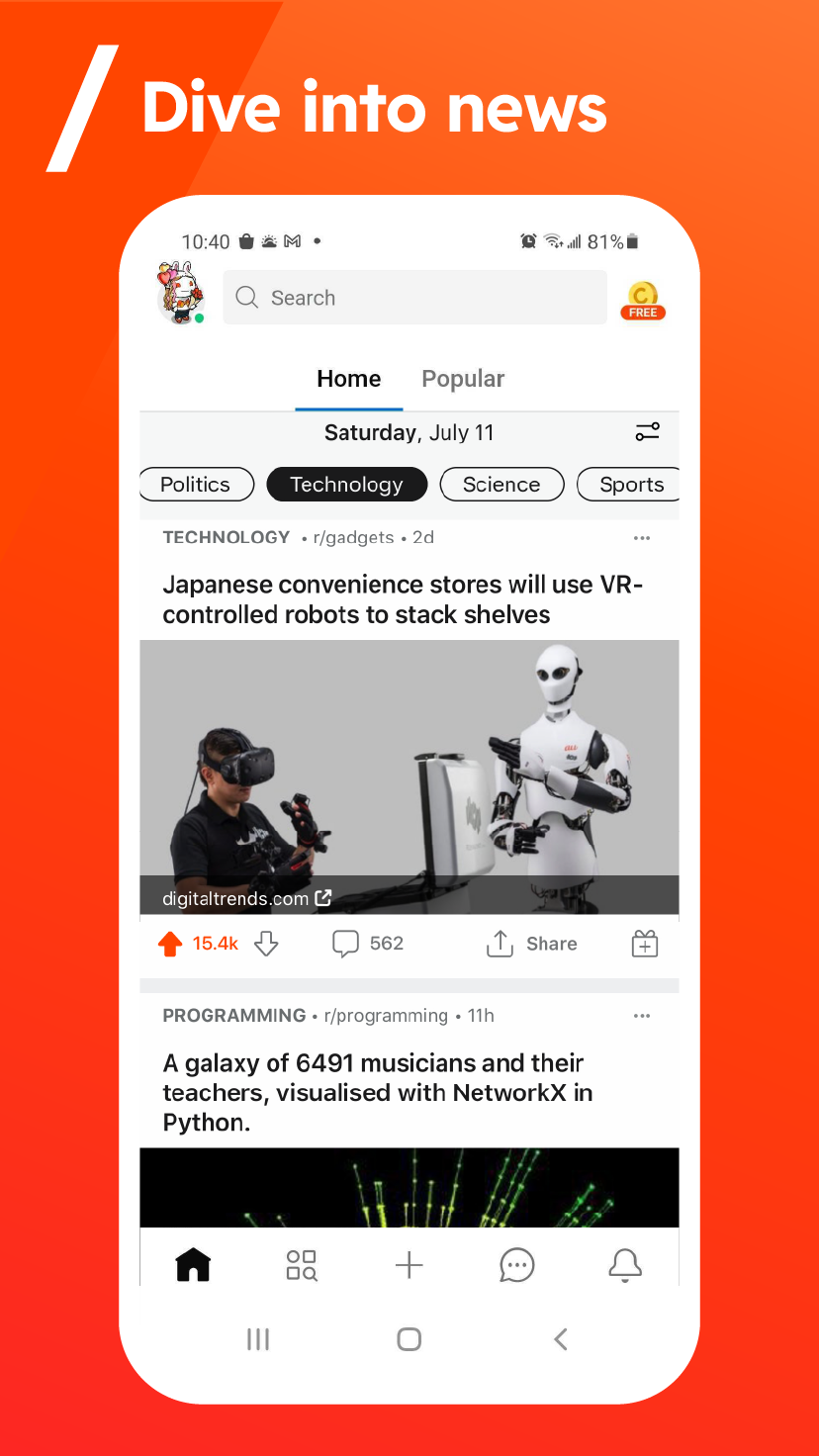 اسکرین شات 3 برنامه Reddit