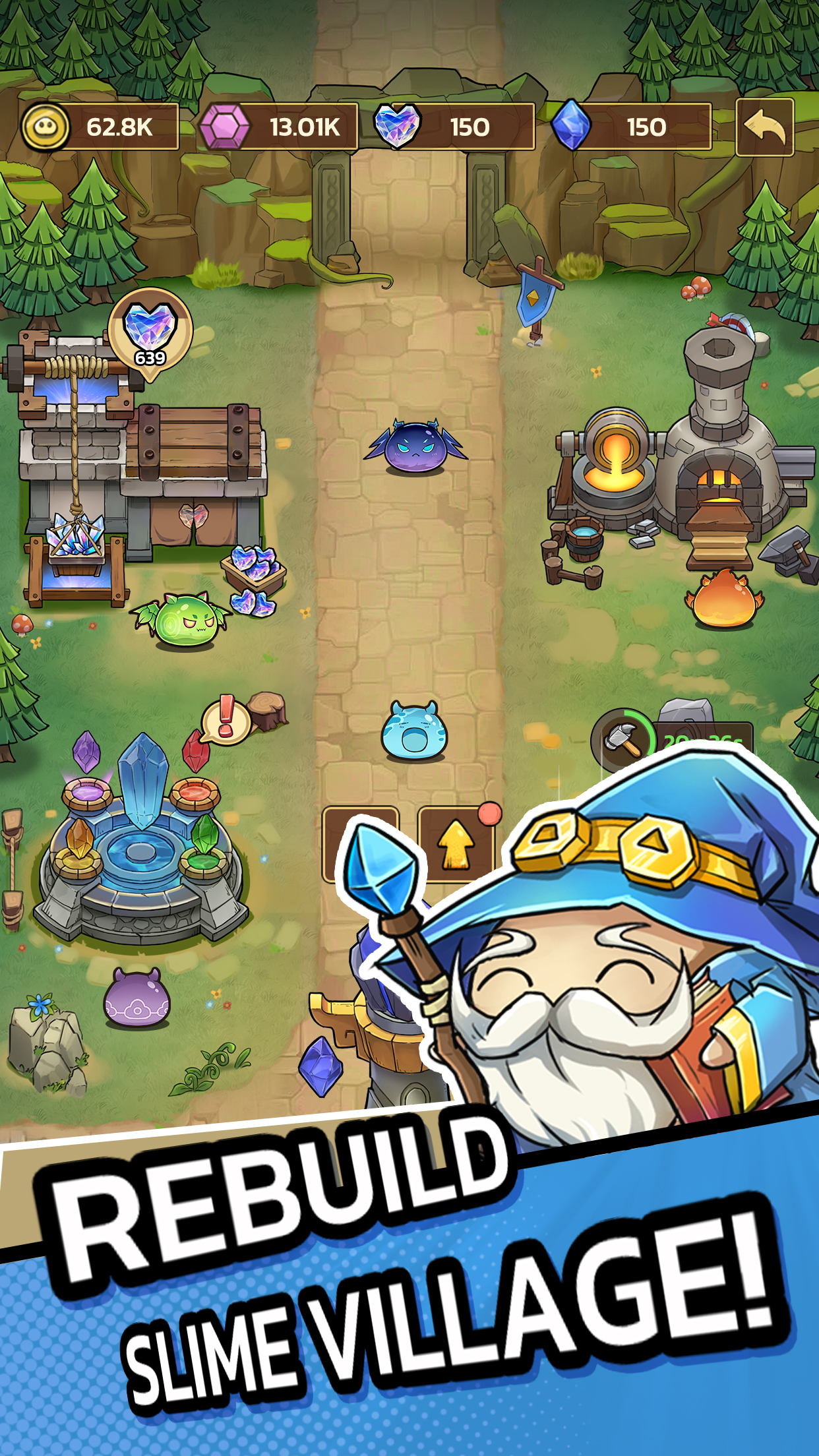 اسکرین شات 3 بازی Slime Castle — Idle TD Game