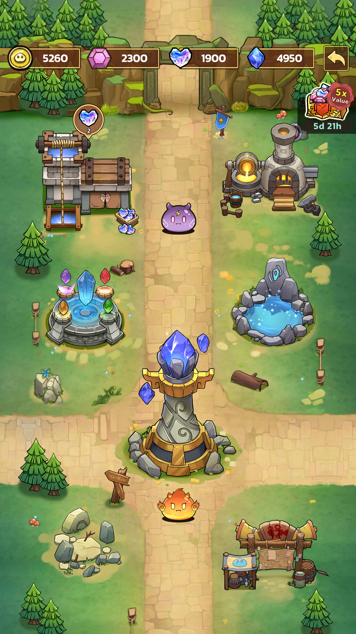 اسکرین شات 3 بازی Slime Castle — Idle TD Game