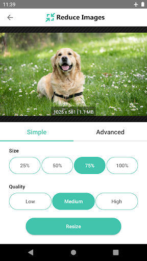 اسکرین شات 3 برنامه Reduce Images - Free Image Resizer