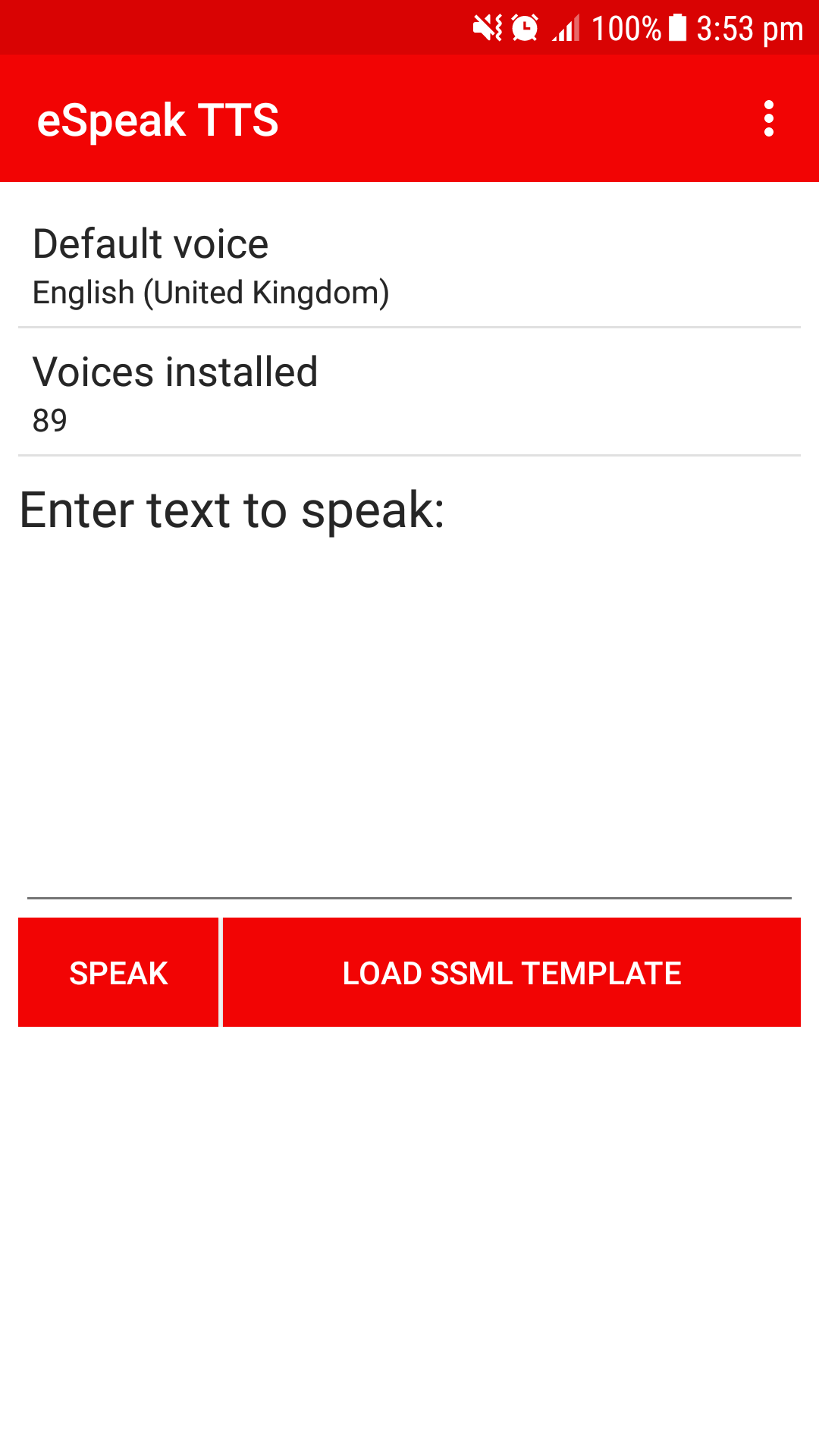 اسکرین شات 1 برنامه eSpeak NG Text-to-Speech