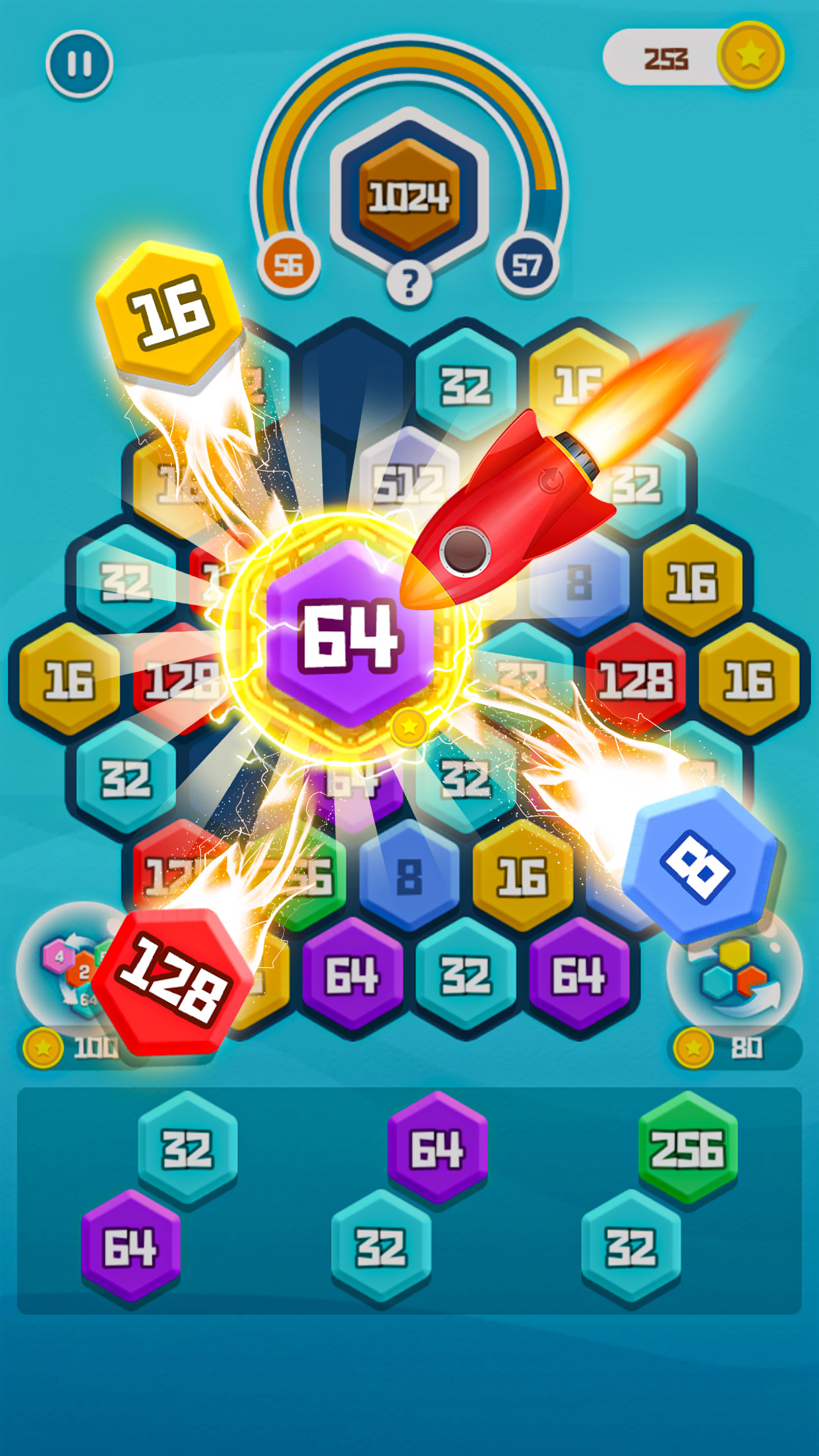 اسکرین شات 3 بازی HexPuz - Merge Hexa Puzzle