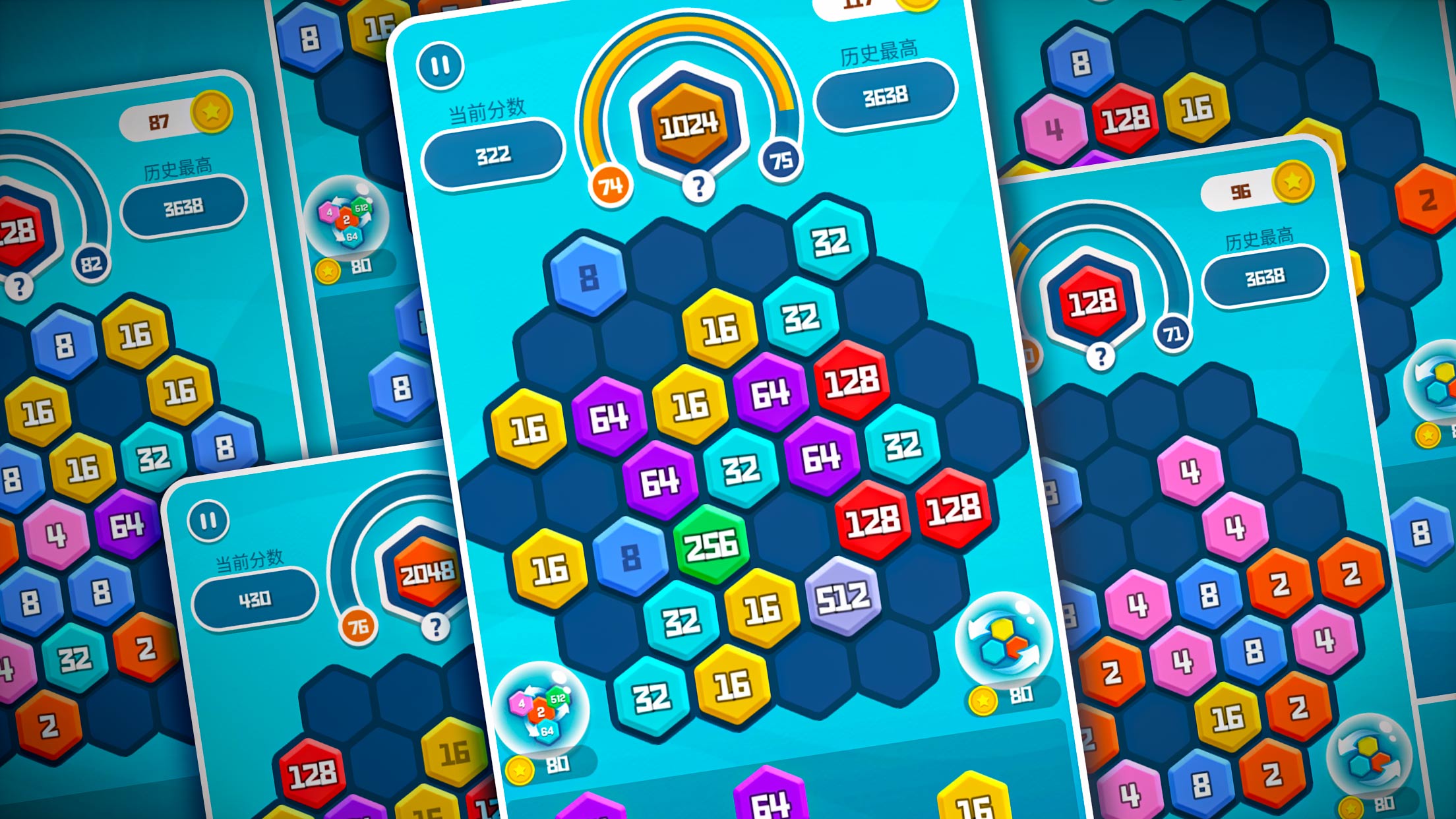 اسکرین شات 8 بازی HexPuz - Merge Hexa Puzzle