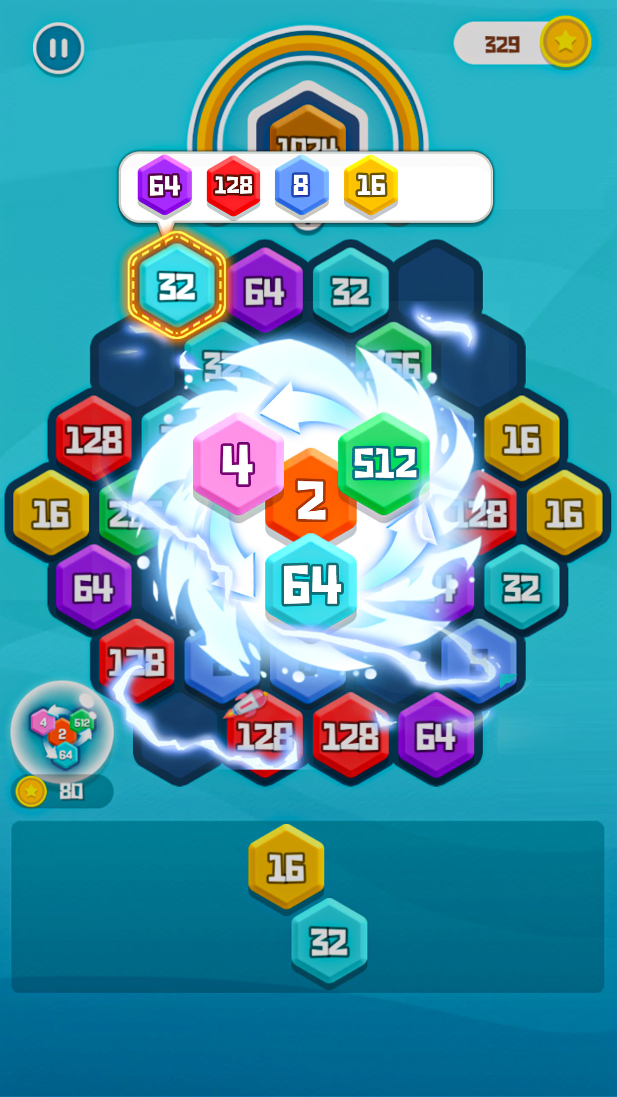 اسکرین شات 1 بازی HexPuz - Merge Hexa Puzzle