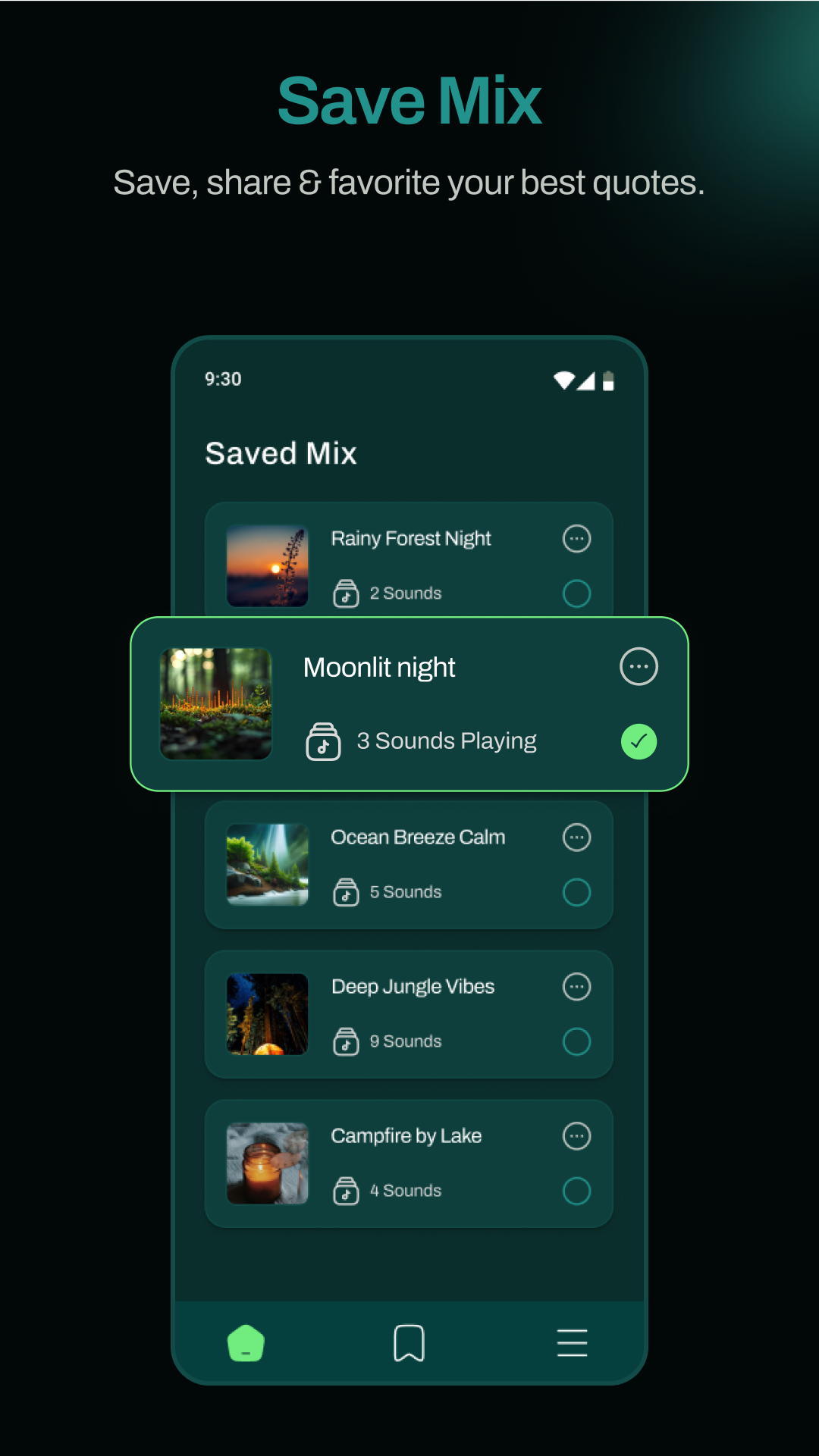 اسکرین شات 7 برنامه Relaxing Night Nature Sounds