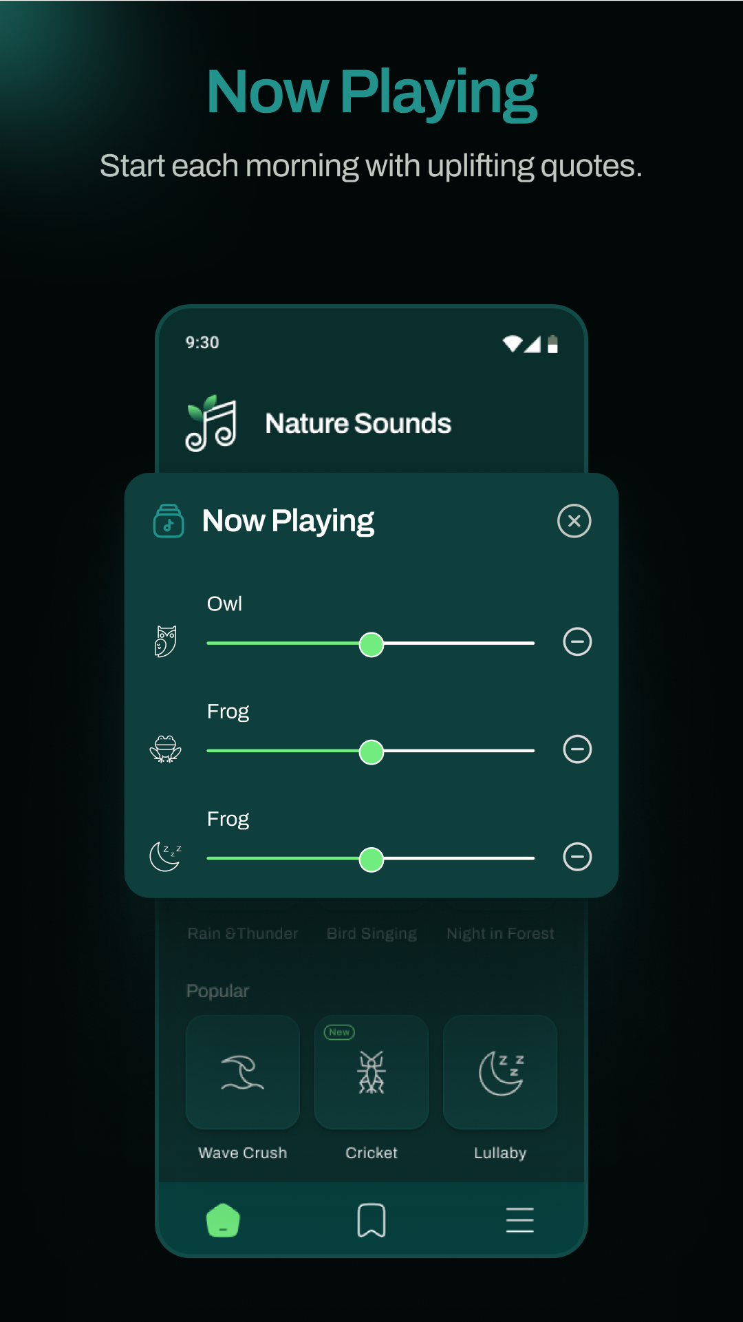 اسکرین شات 6 برنامه Relaxing Night Nature Sounds