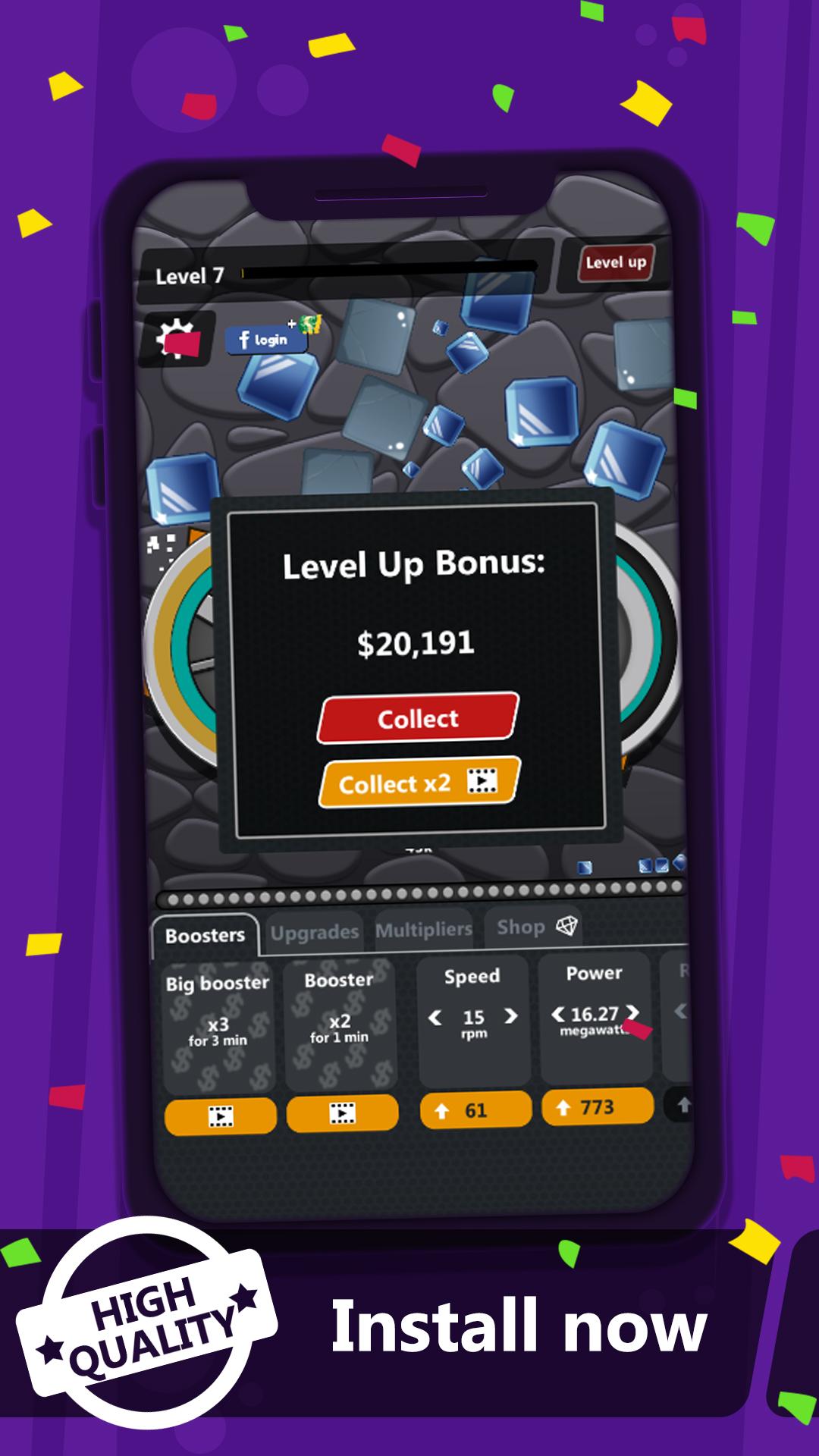 اسکرین شات 3 بازی Grind my Gears - Idle Fun