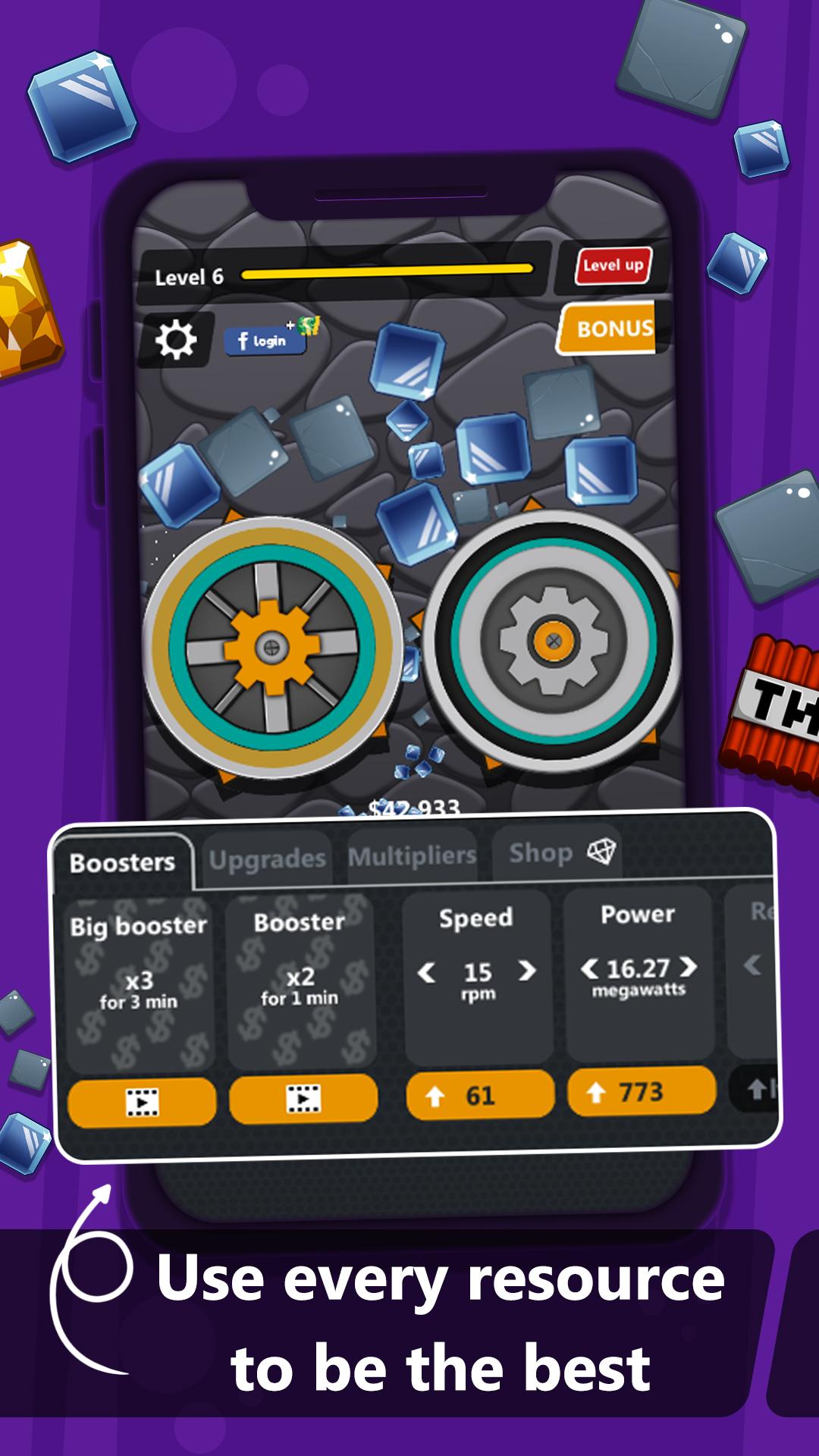 اسکرین شات 2 بازی Grind my Gears - Idle Fun
