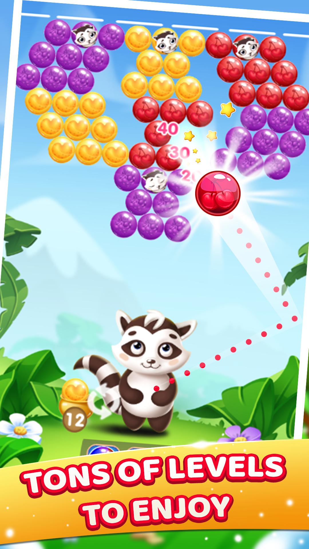 اسکرین شات 3 بازی Raccoon Bubbles