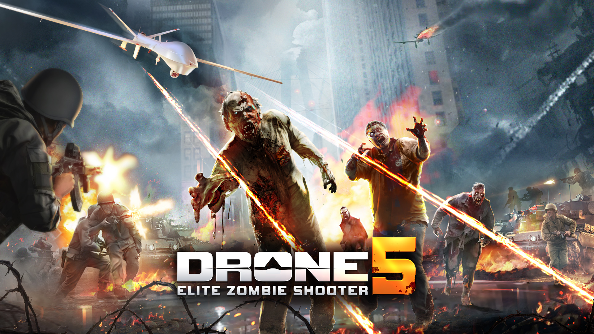 اسکرین شات 1 بازی Drone 5: Elite Zombie Shooter