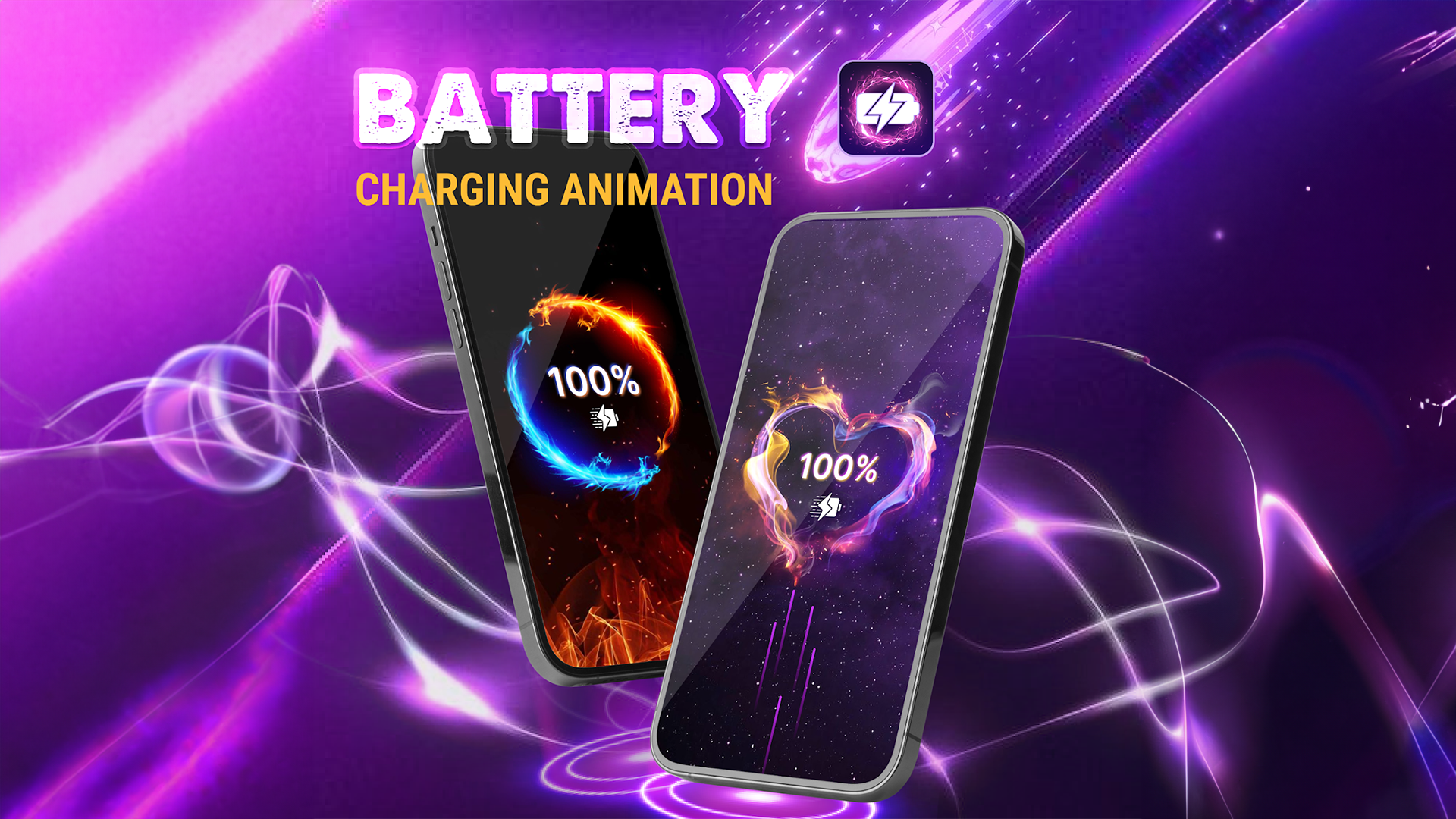 اسکرین شات 1 برنامه Battery Charging Animation