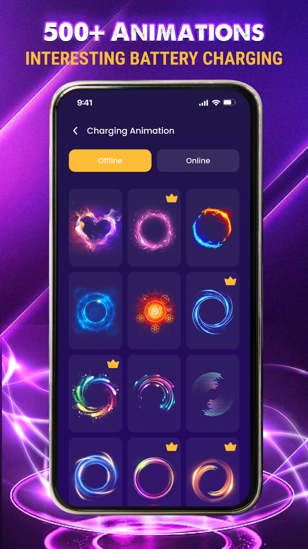اسکرین شات 4 برنامه Battery Charging Animation