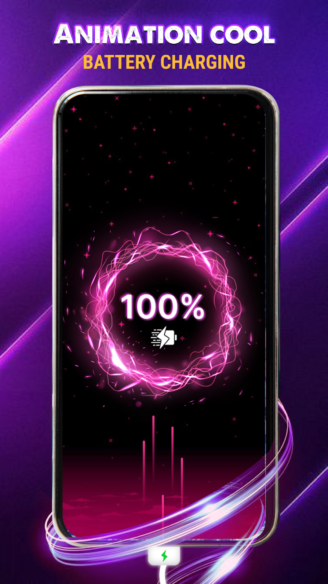 اسکرین شات 2 برنامه Battery Charging Animation