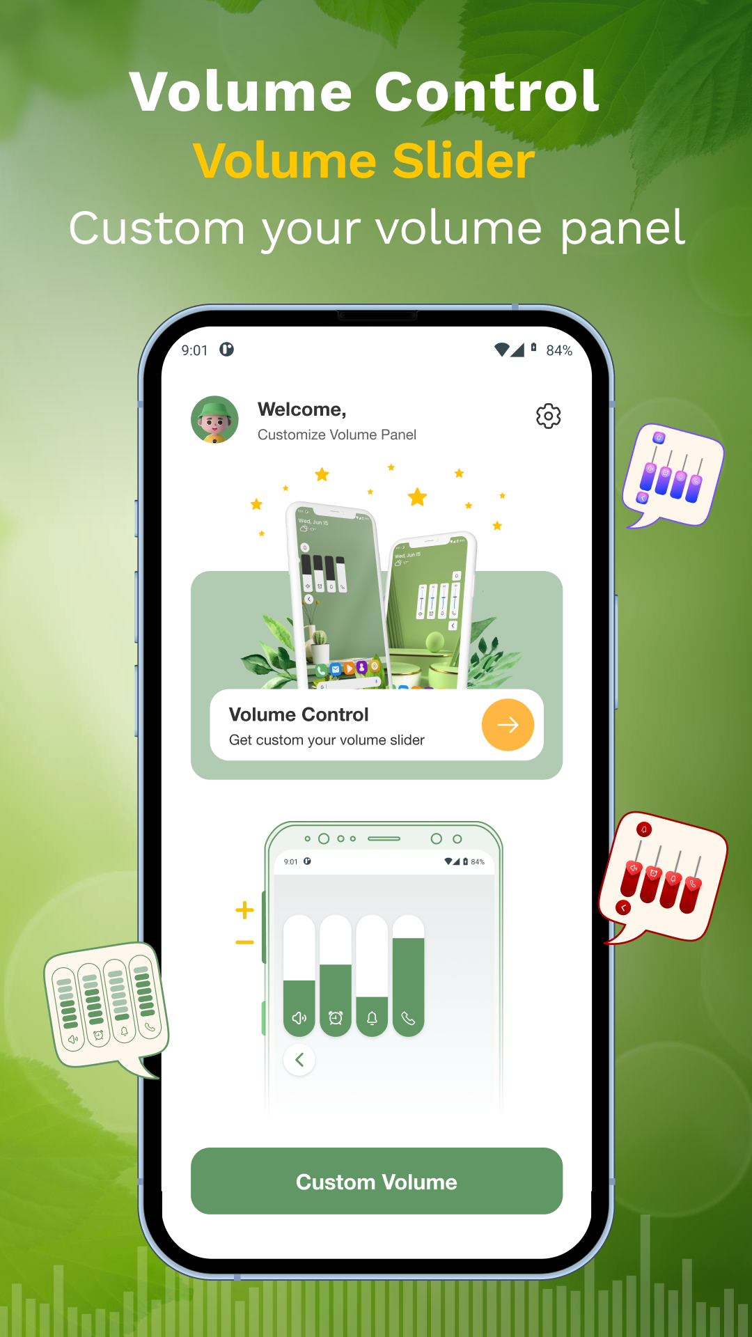 اسکرین شات 4 برنامه Volume Control - Volume Slider