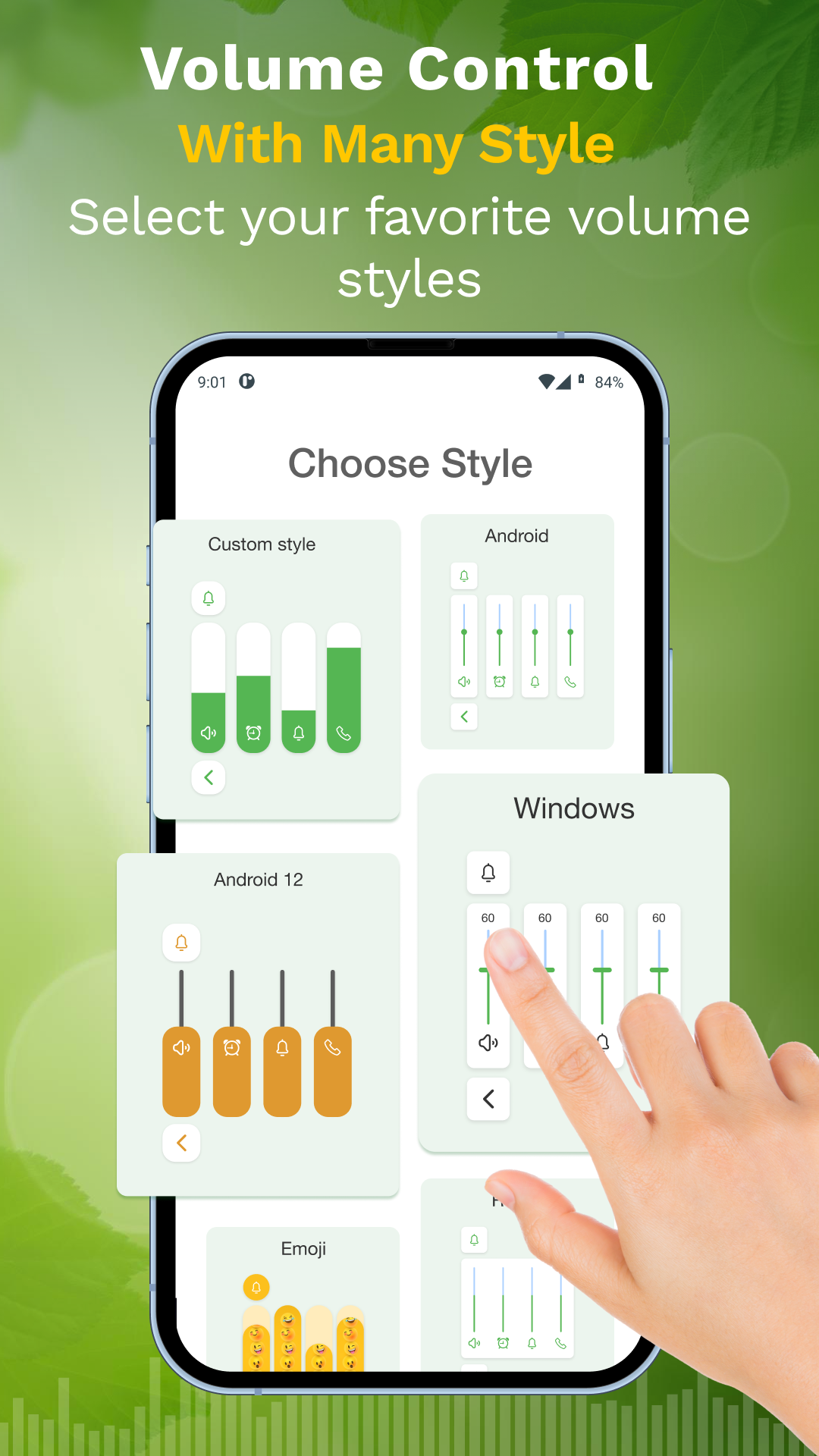 اسکرین شات 1 برنامه Volume Control - Volume Slider