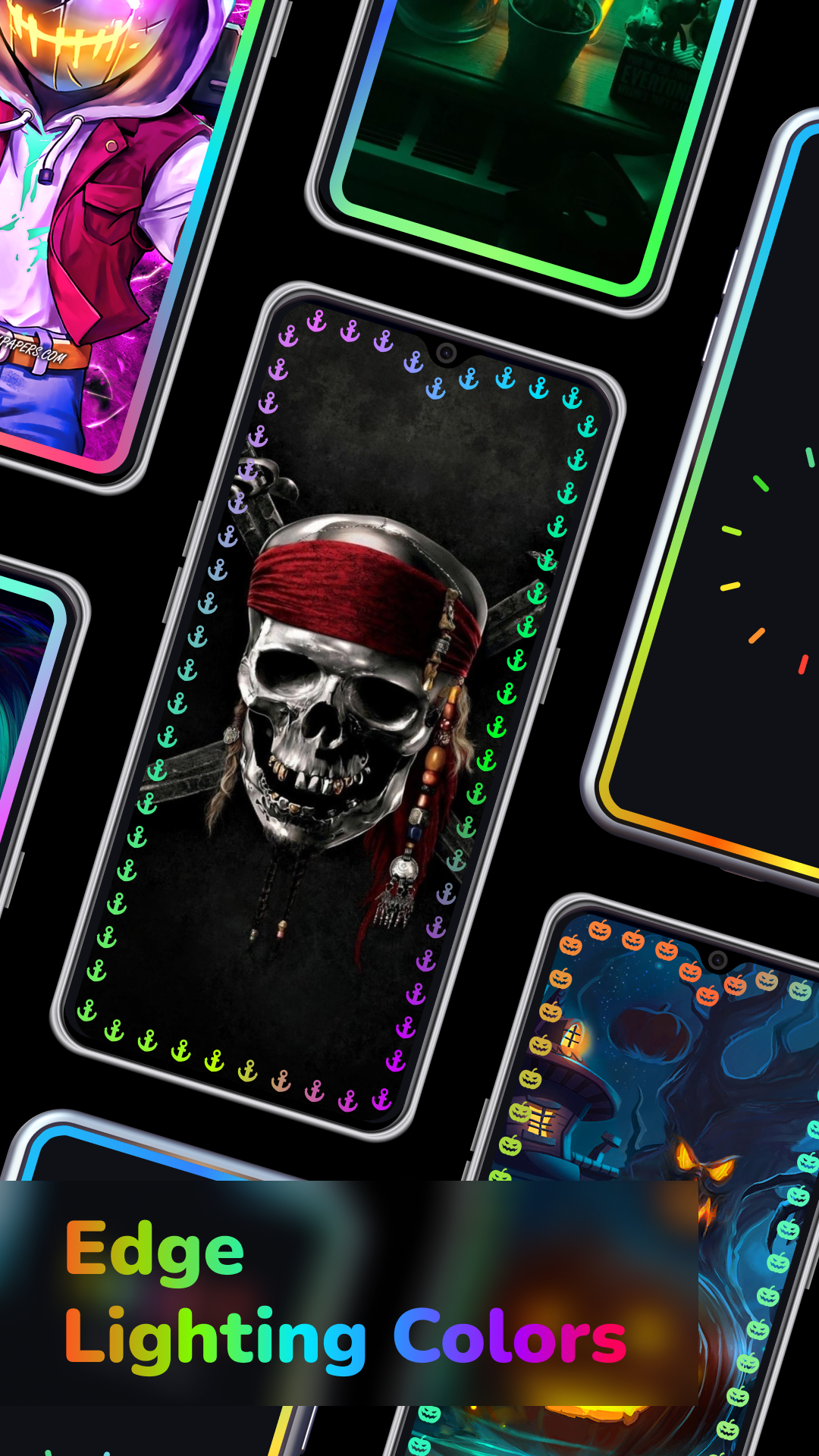 اسکرین شات 1 برنامه Edge Lighting - Live Wallpaper