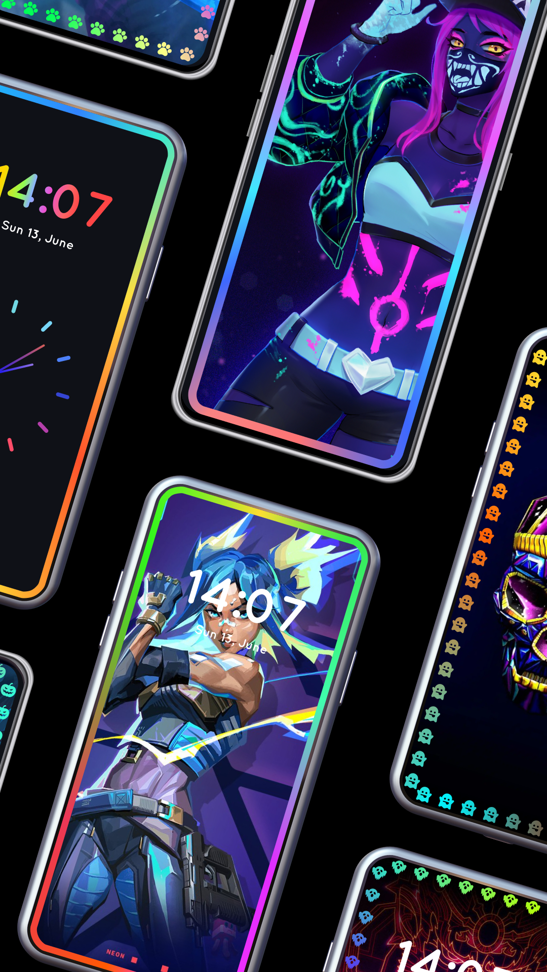 اسکرین شات 2 برنامه Edge Lighting - Live Wallpaper