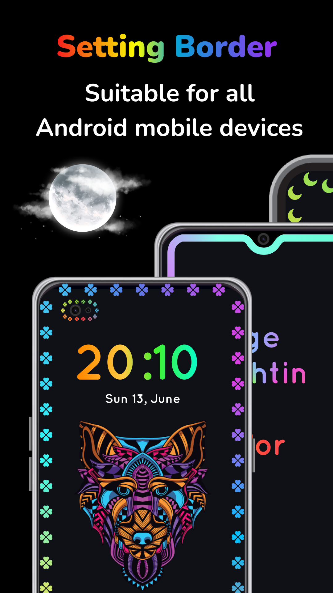 اسکرین شات 3 برنامه Edge Lighting - Live Wallpaper