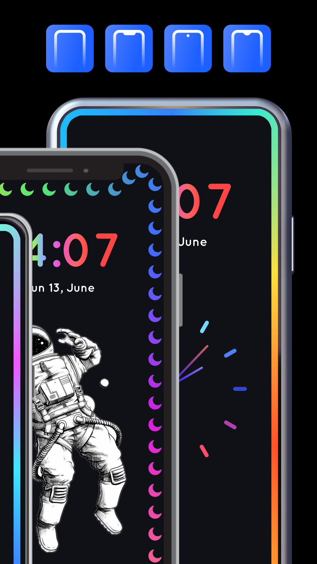 اسکرین شات 4 برنامه Edge Lighting - Live Wallpaper