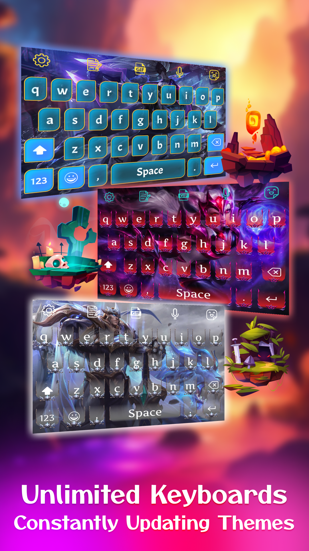 اسکرین شات 7 برنامه Keyboard Maker: Keyboard Theme