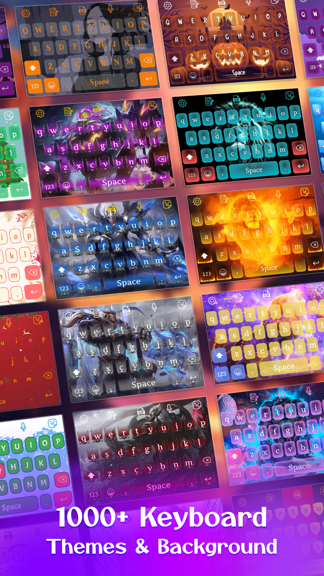 اسکرین شات 1 برنامه Keyboard Maker: Keyboard Theme