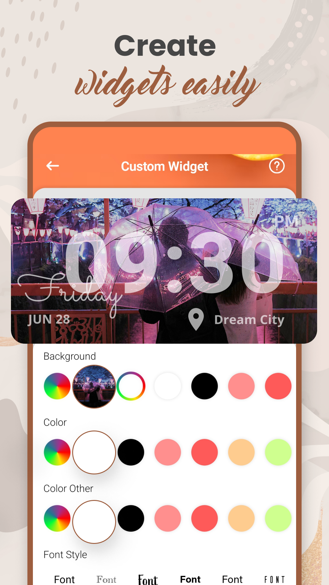 اسکرین شات 6 برنامه Widget 2025: Aesthetic Widgets