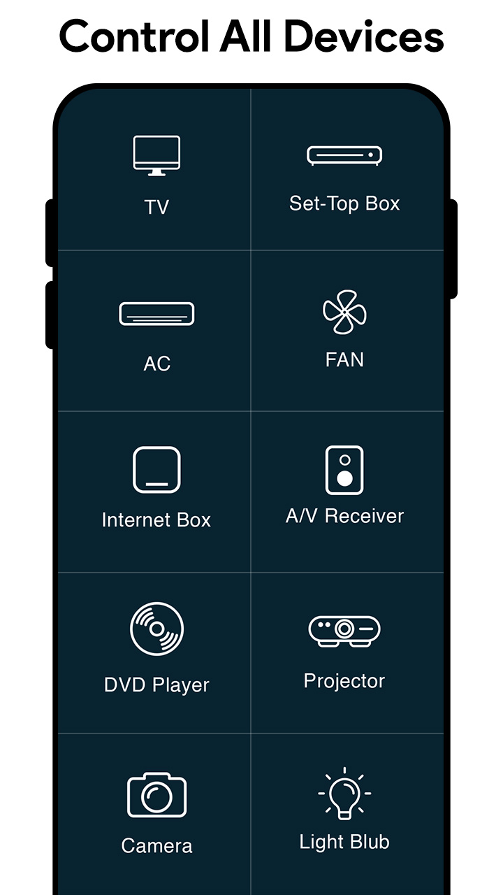 اسکرین شات 4 برنامه Tv Remote Control For All