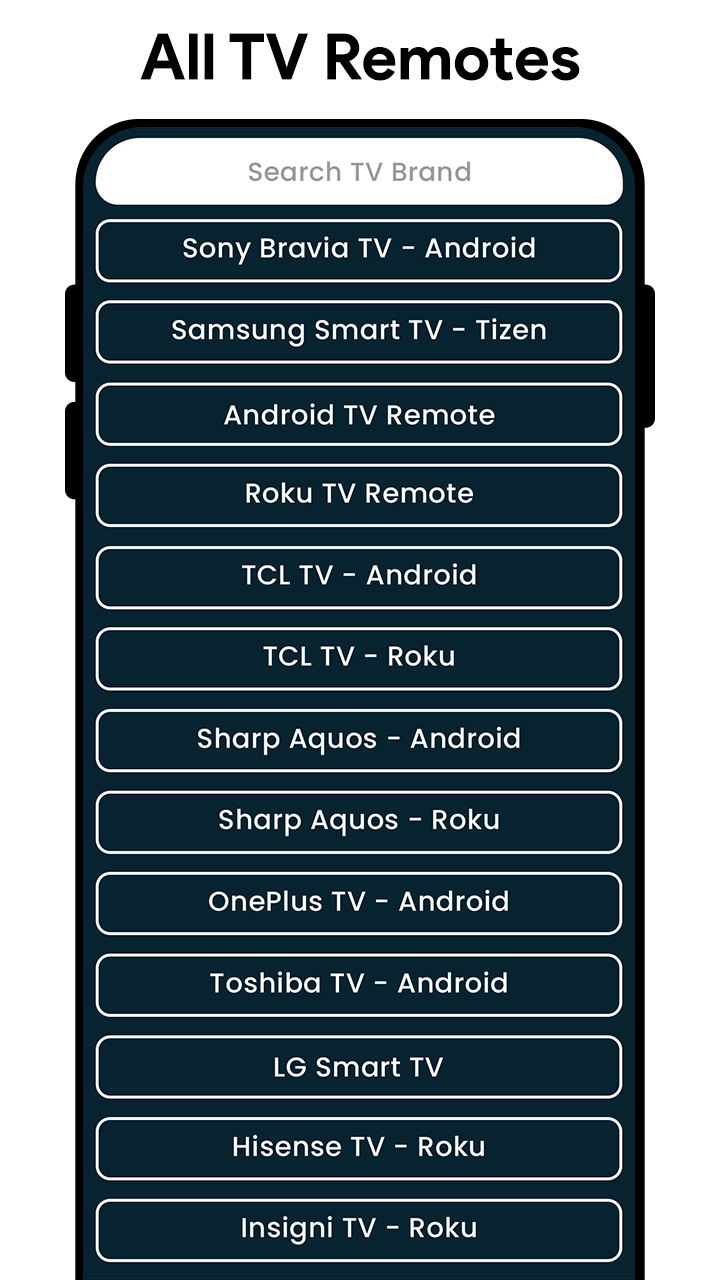 اسکرین شات 2 برنامه Tv Remote Control For All