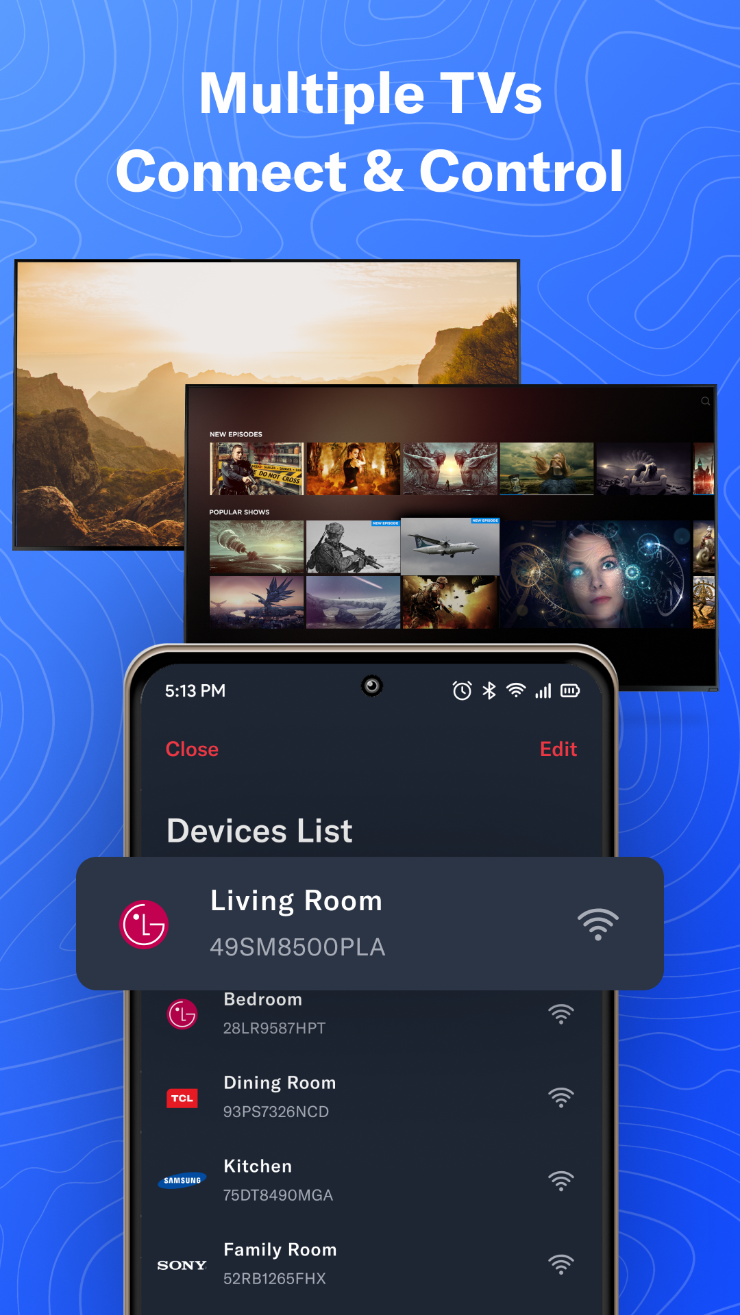 اسکرین شات 4 برنامه Remote control App for All TV