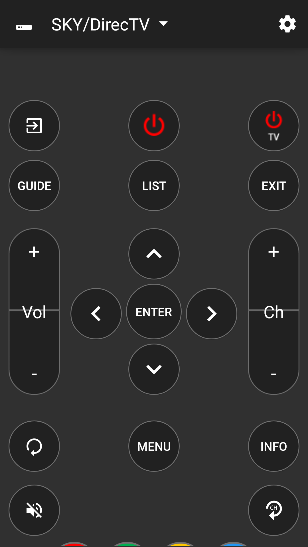 اسکرین شات 1 برنامه SKY Remote Control