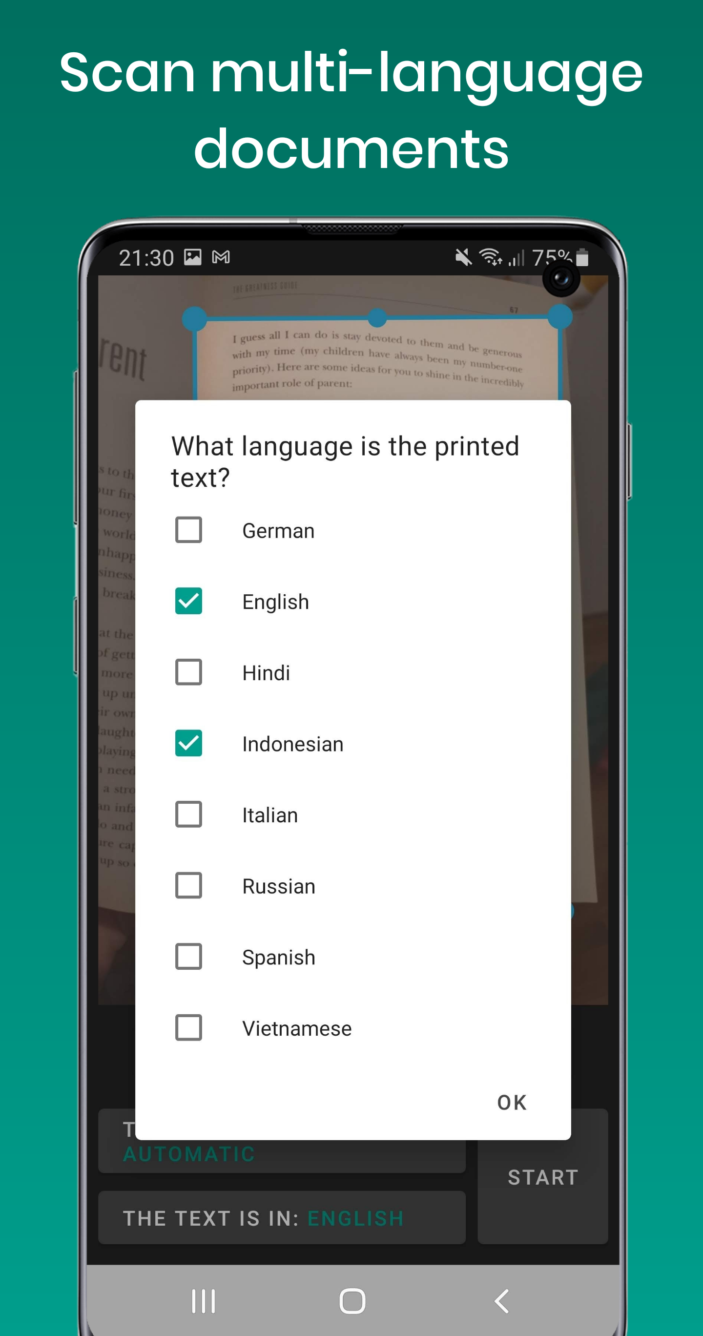 اسکرین شات 6 برنامه Text Fairy (OCR Text Scanner)