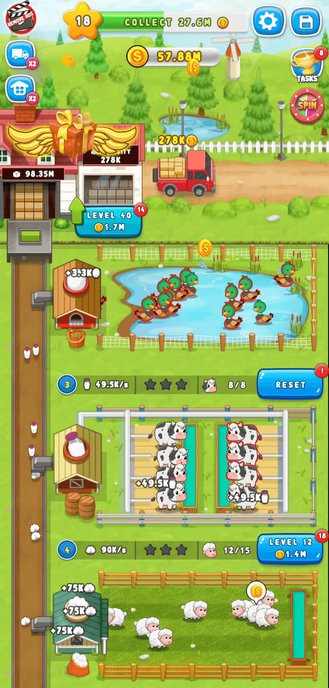 اسکرین شات 1 بازی Idle Farming Adventure