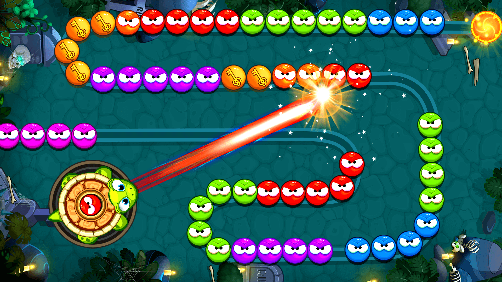 اسکرین شات 2 بازی Marble Blast - Zumba Jungle