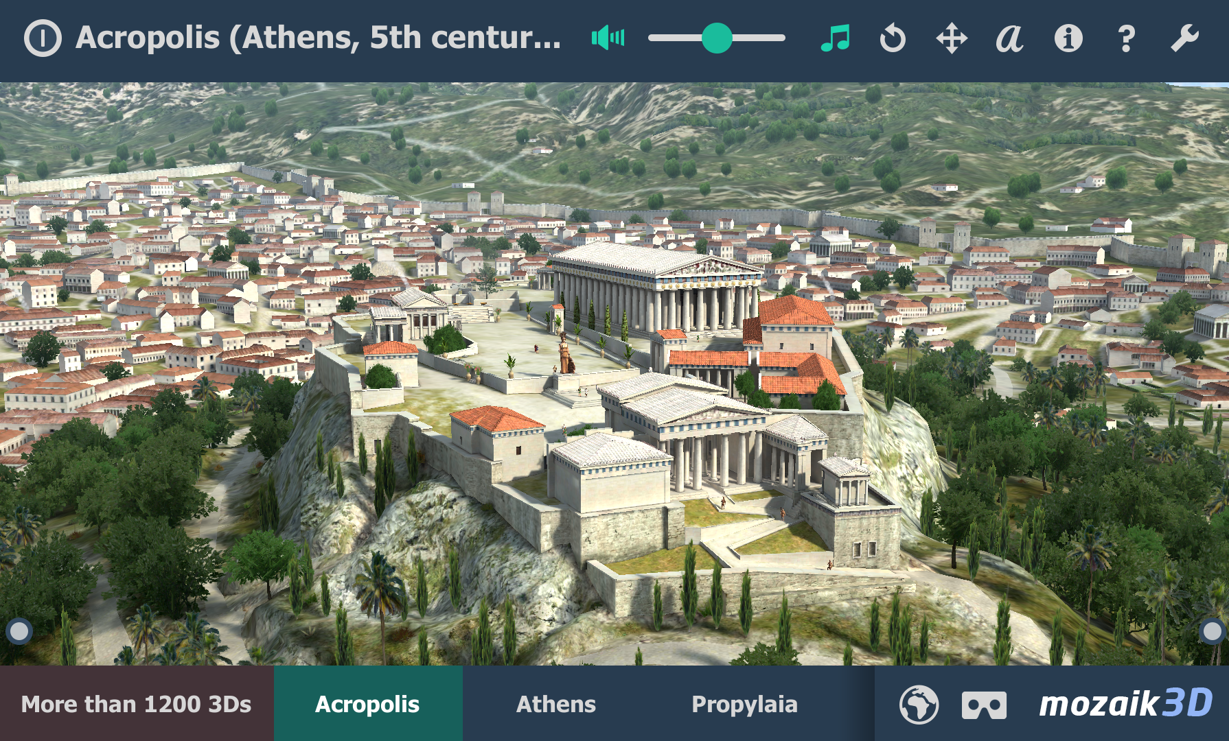 اسکرین شات 1 برنامه Acropolis educational 3D scene