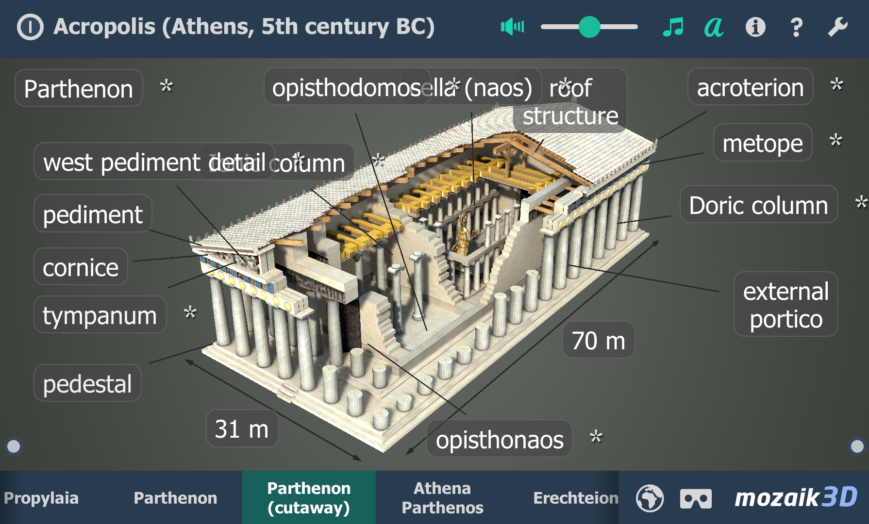 اسکرین شات 4 برنامه Acropolis educational 3D scene