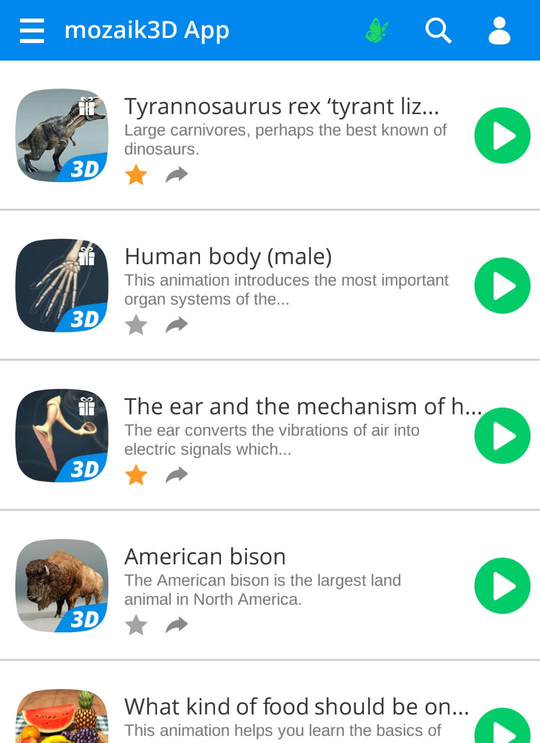 اسکرین شات 3 برنامه mozaik3D - Learning is fun!
