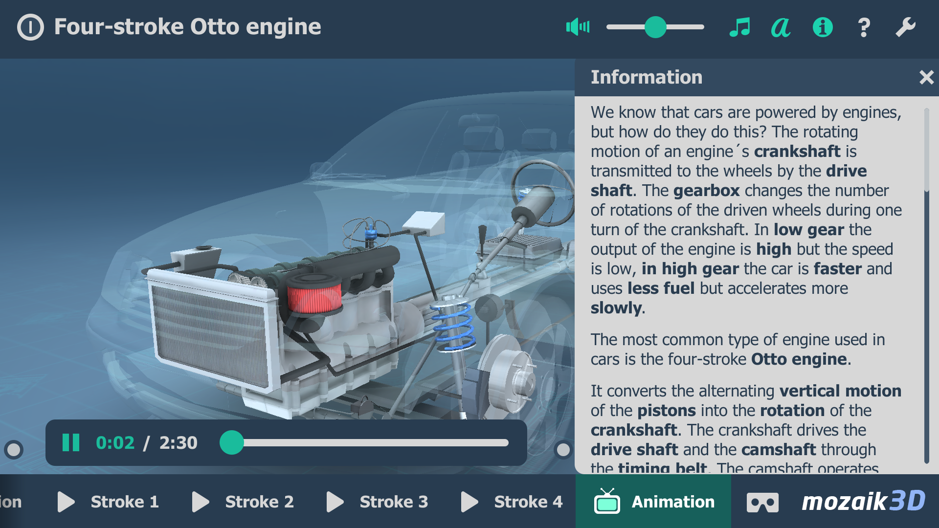 اسکرین شات 5 برنامه Four-stroke Otto engine 3D