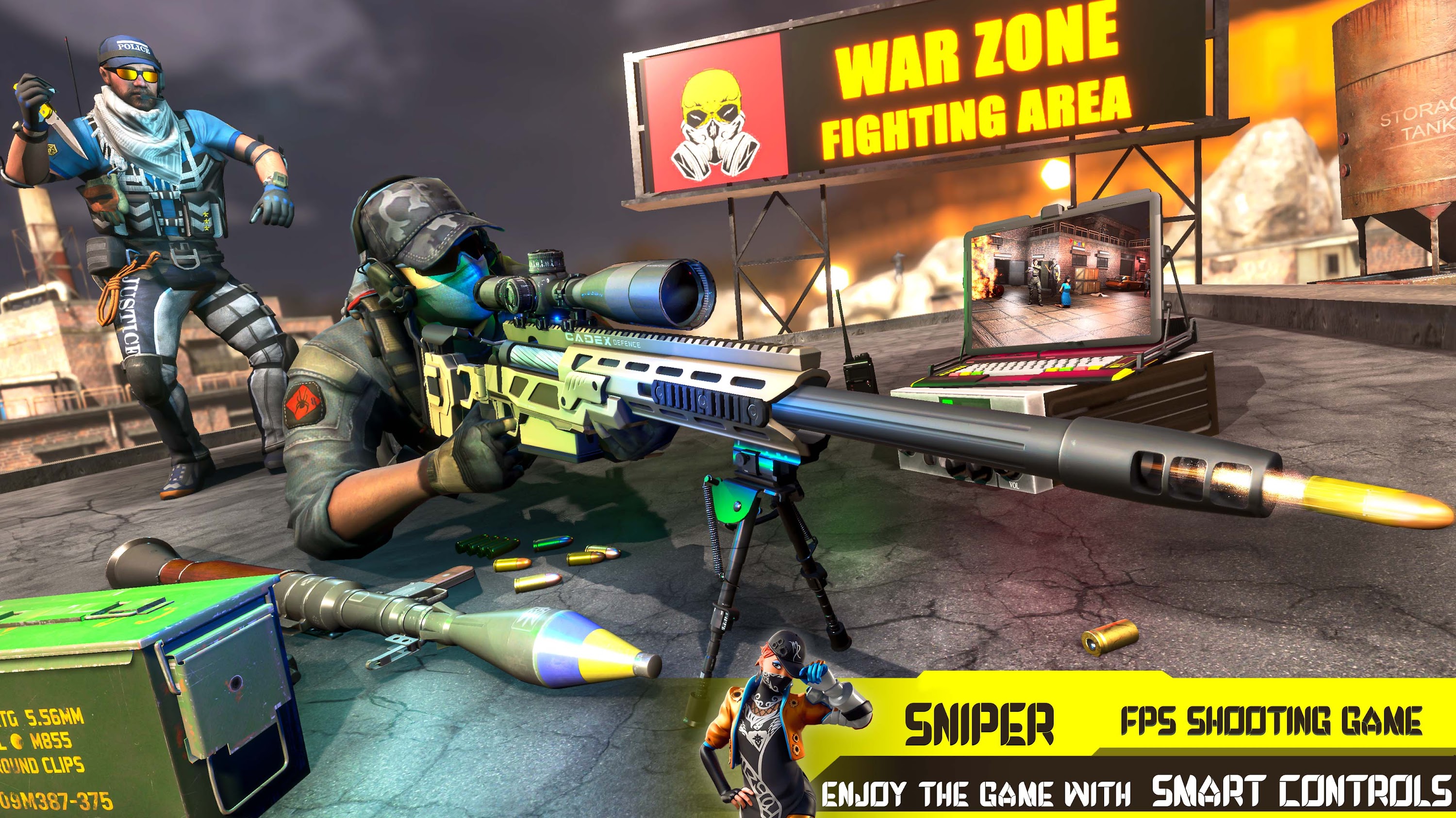 اسکرین شات 7 بازی FPS Gun Commando Shooting Game