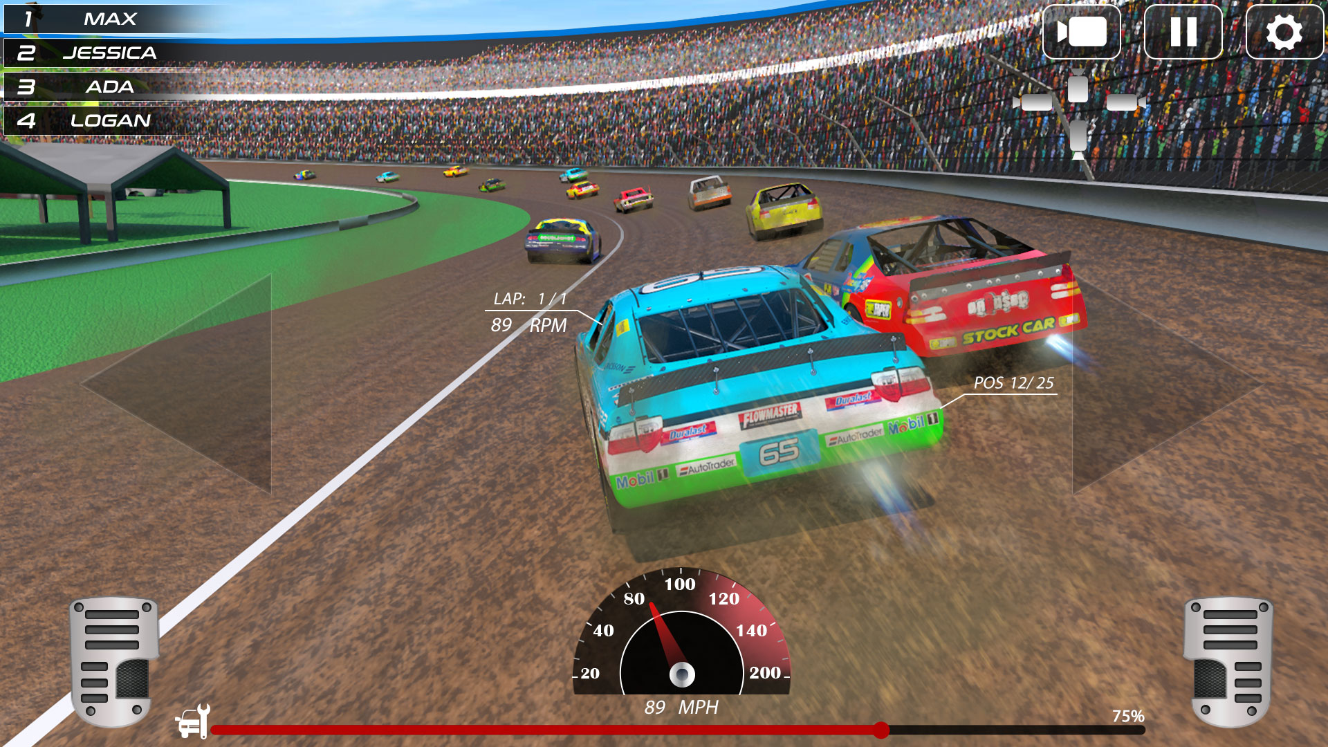 اسکرین شات 1 بازی Super Stock Car Racing Game 3D