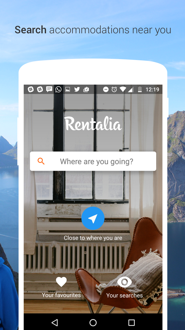 اسکرین شات 1 برنامه Rentalia: holiday rentals