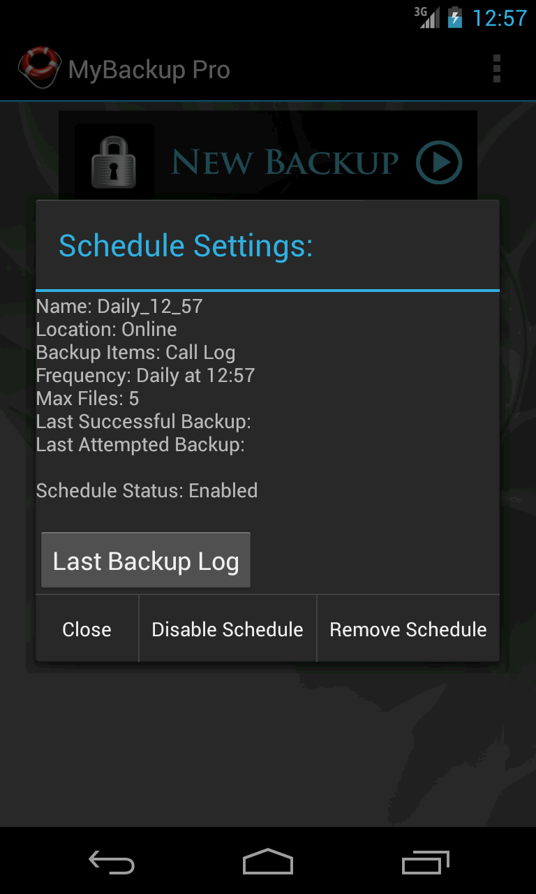 اسکرین شات 8 برنامه My Backup