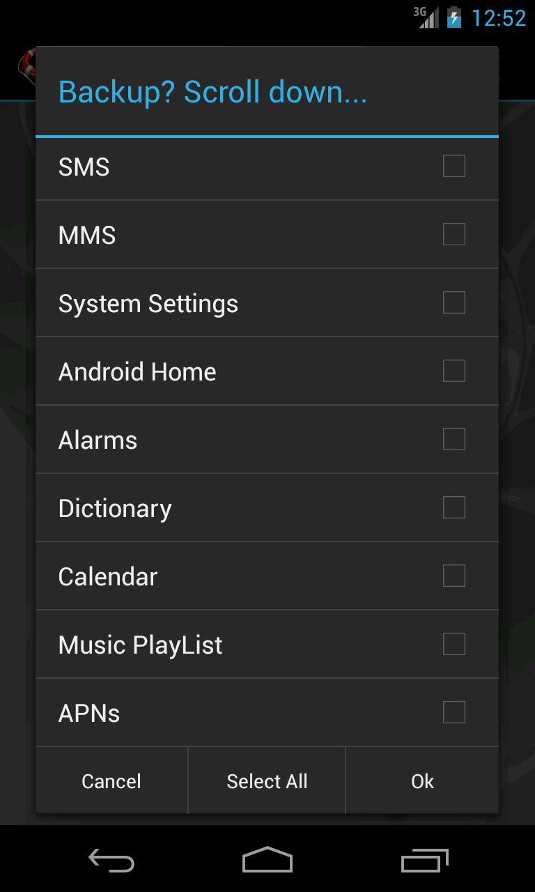 اسکرین شات 5 برنامه My Backup