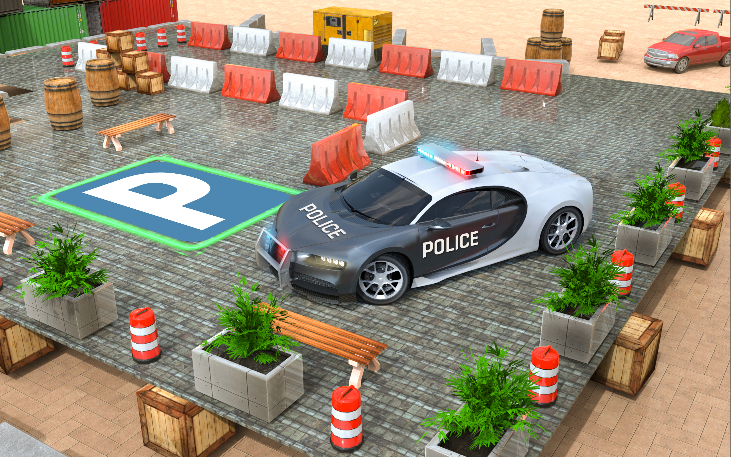 اسکرین شات 3 بازی Police Car Parking School Game